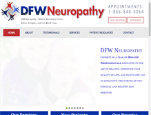 Tablet Screenshot of dfwneuropathy.com